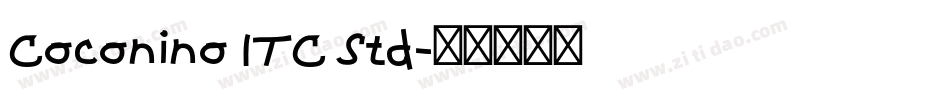 Coconino ITC Std字体转换